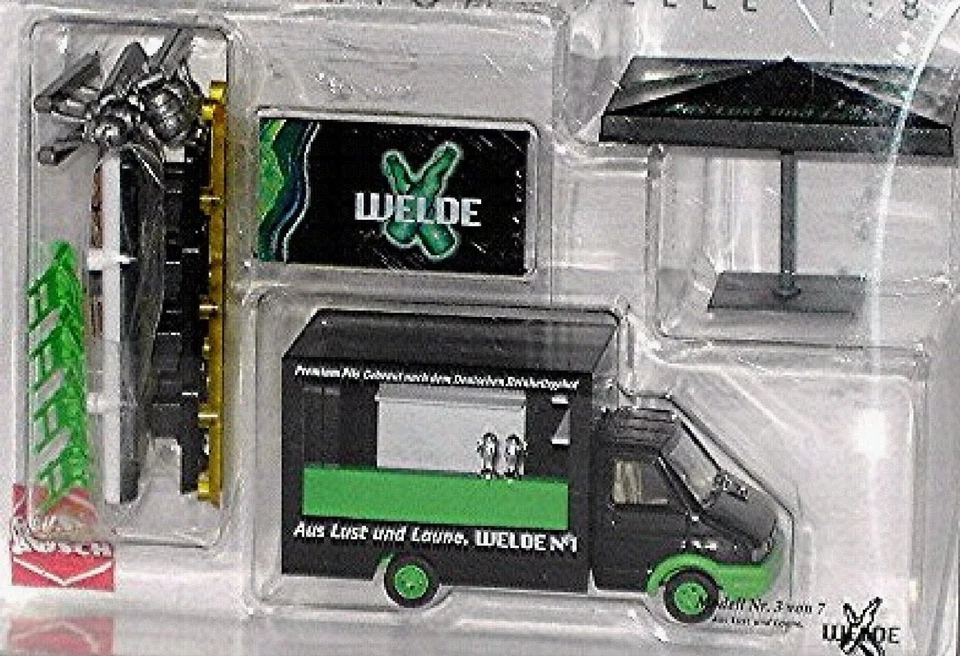 Iveco Quotidiano Welde No.1 Carrello Servizio Apribile con Accessori 1:87 Busch - Immagine 3 di 4