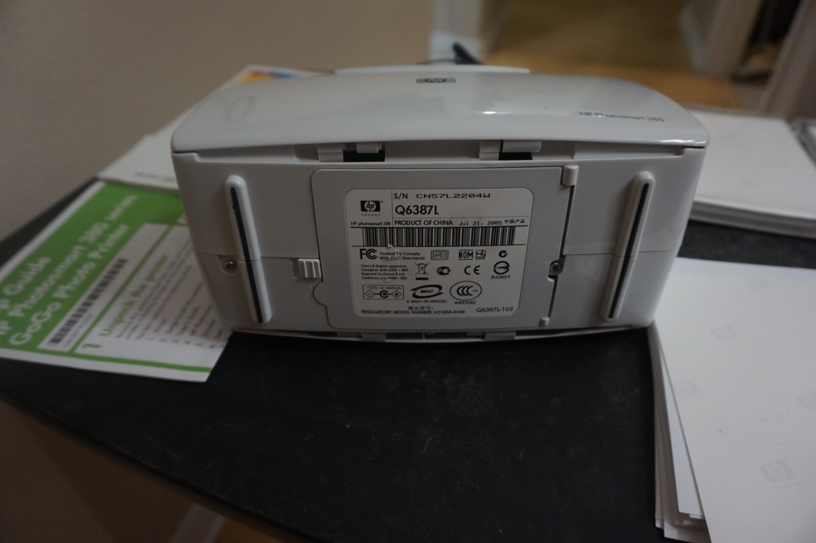 HP Photosmart 385 Digital Photo Inkjet Printer W/ Extras