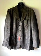 LORO PIANA 100 Linen Flax Jacket Men's IT 50 in Brown