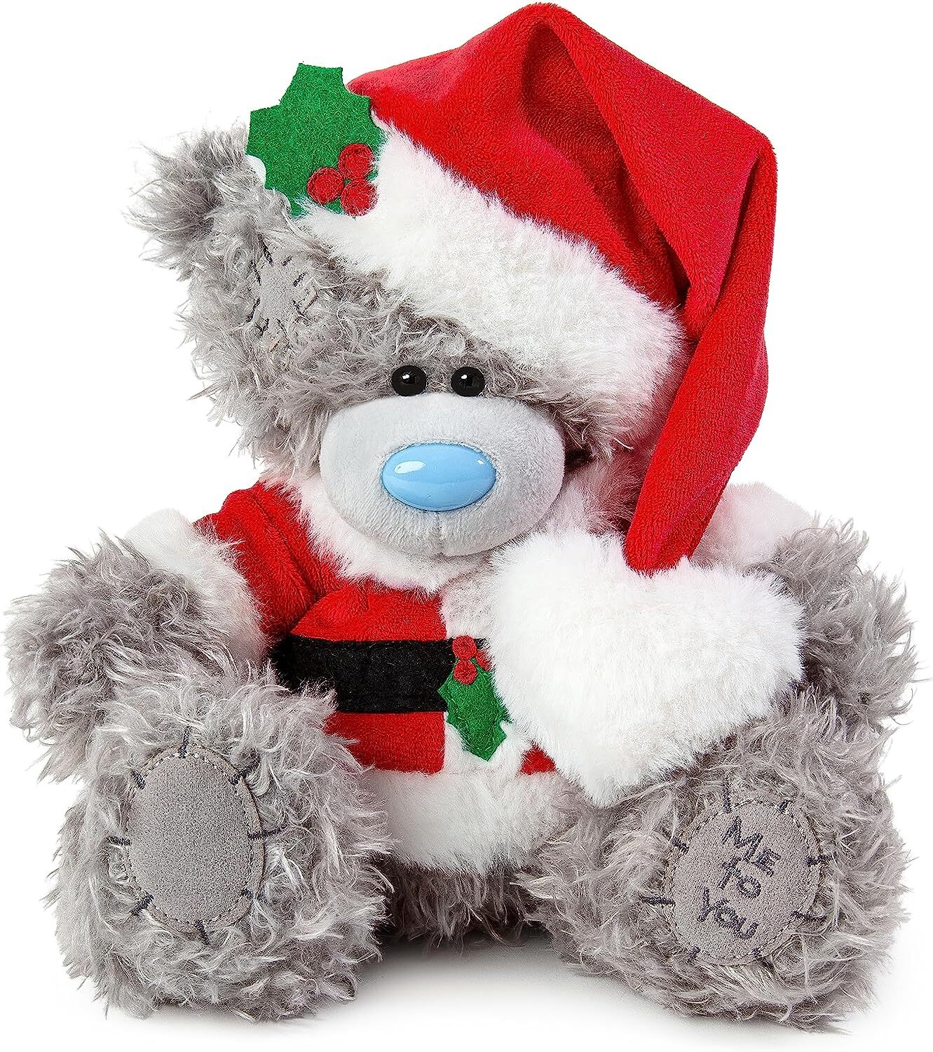 Me to You Tatty Teddy Dressed As Santa 19cm High - Official Signature Collection, Grey - Image 2