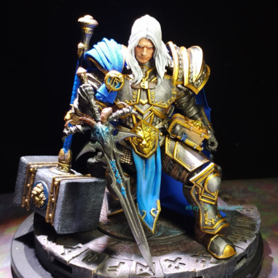 Customized WOW  Arthas Menethil Prince Edition Game Painted Action Figure