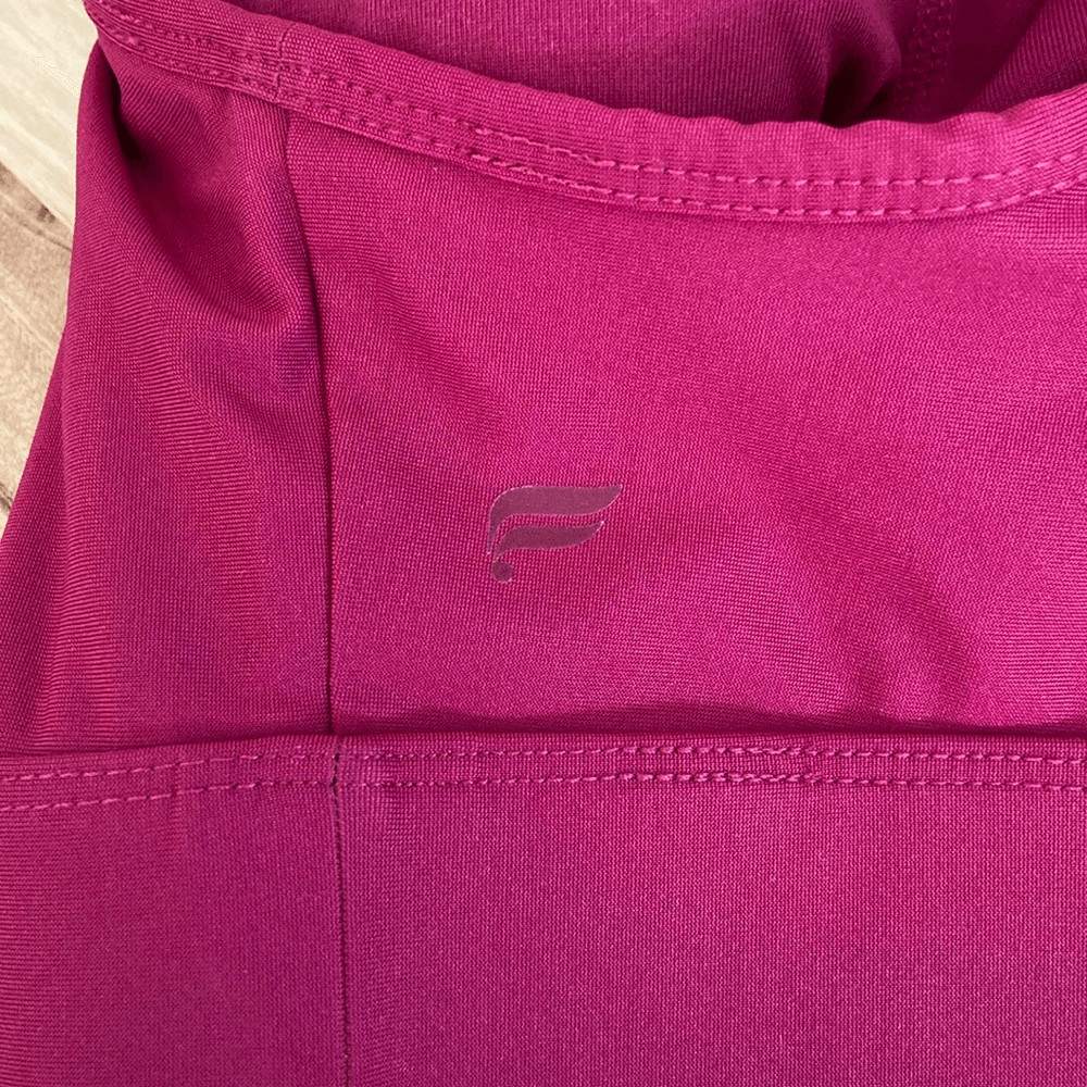 Fabletics Maroon Red Crossback High Neck Sports B… - image 4