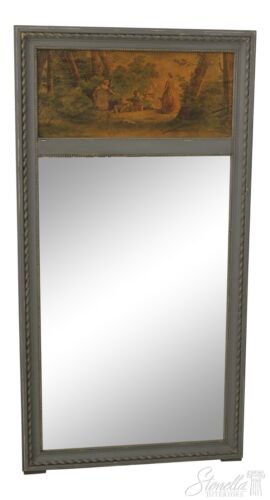 F59017EC: Vintage French Louis XV Style Trumeau Mirror - Picture 1 of 10