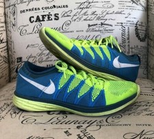 Nike Flyknit Lunar 2 Running Shoes Green Navy Teal Men’s US 14 Size 14 Nike Flyknit Lunar2 Green for Sale | Authenticity Guaranteed  main image 3