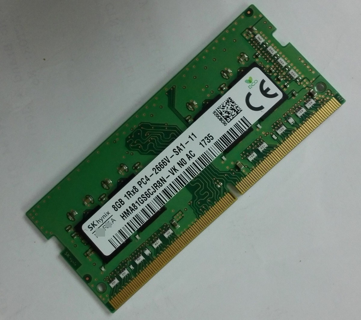 SK Hynix 8GB DDR4 2666 Laptop SO-DIMM RAM 1Rx8 PC4-21300 for DELL