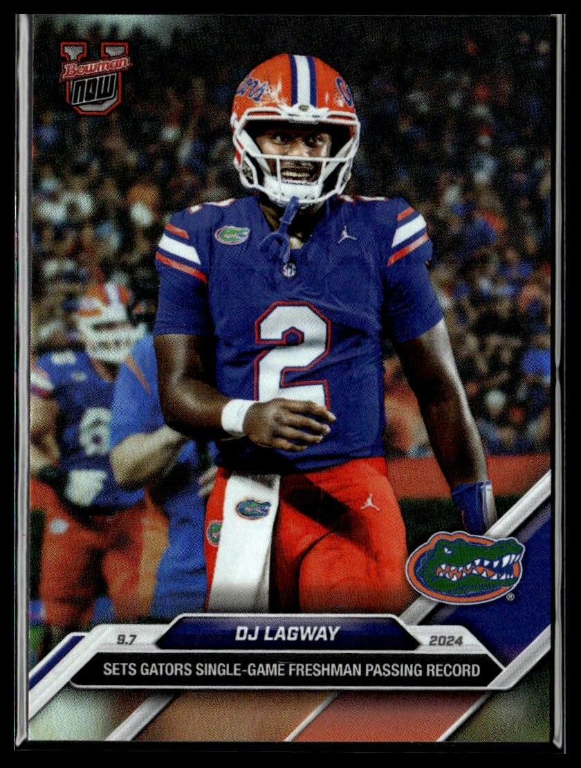 2024 Topps Bowman U Now 7SP DJ Lagway Florida Gators Record Image Variation SP