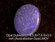 Opal Dublette L= 9,5 B=7,6 S=3,0 mm (Australischer Opal)