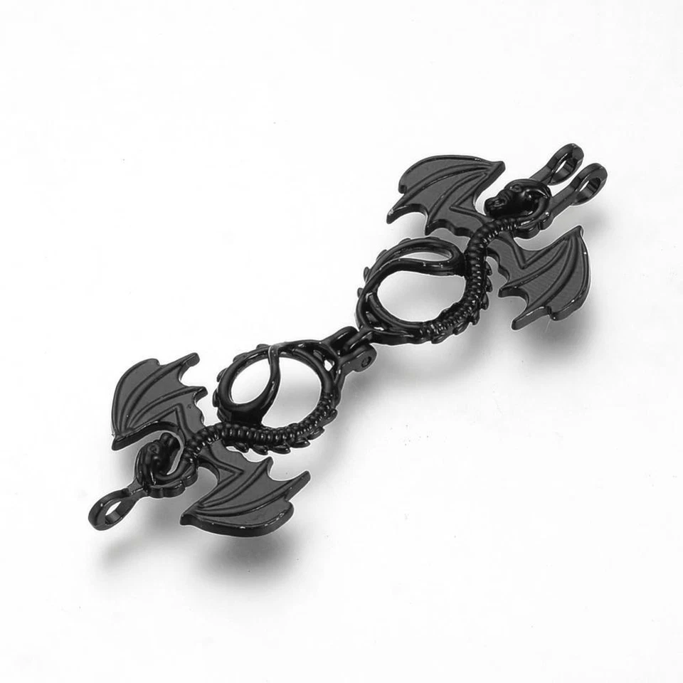 Medallón Dragón Filigrana Negra Perla Jaula Difusor de Aceite Aromaterapia Colgante Foto 2 de 2