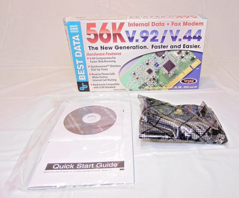 Best Data Smart One (56SF92) 56 Kbps Internal Data Fax Modem - Image 3 of 4