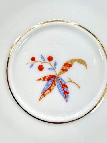 Rosenthal Art Deco Flores 4 piezas Taza de té de coleccionista, 2 platillos y plato adorno dorado - Imagen 15 de 24