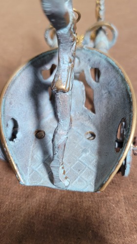 Vintage BRONZE SCULPTURE of ACHILLES RIDING CHARIOT in Trojan War Reproduction - Picture 5 of 12