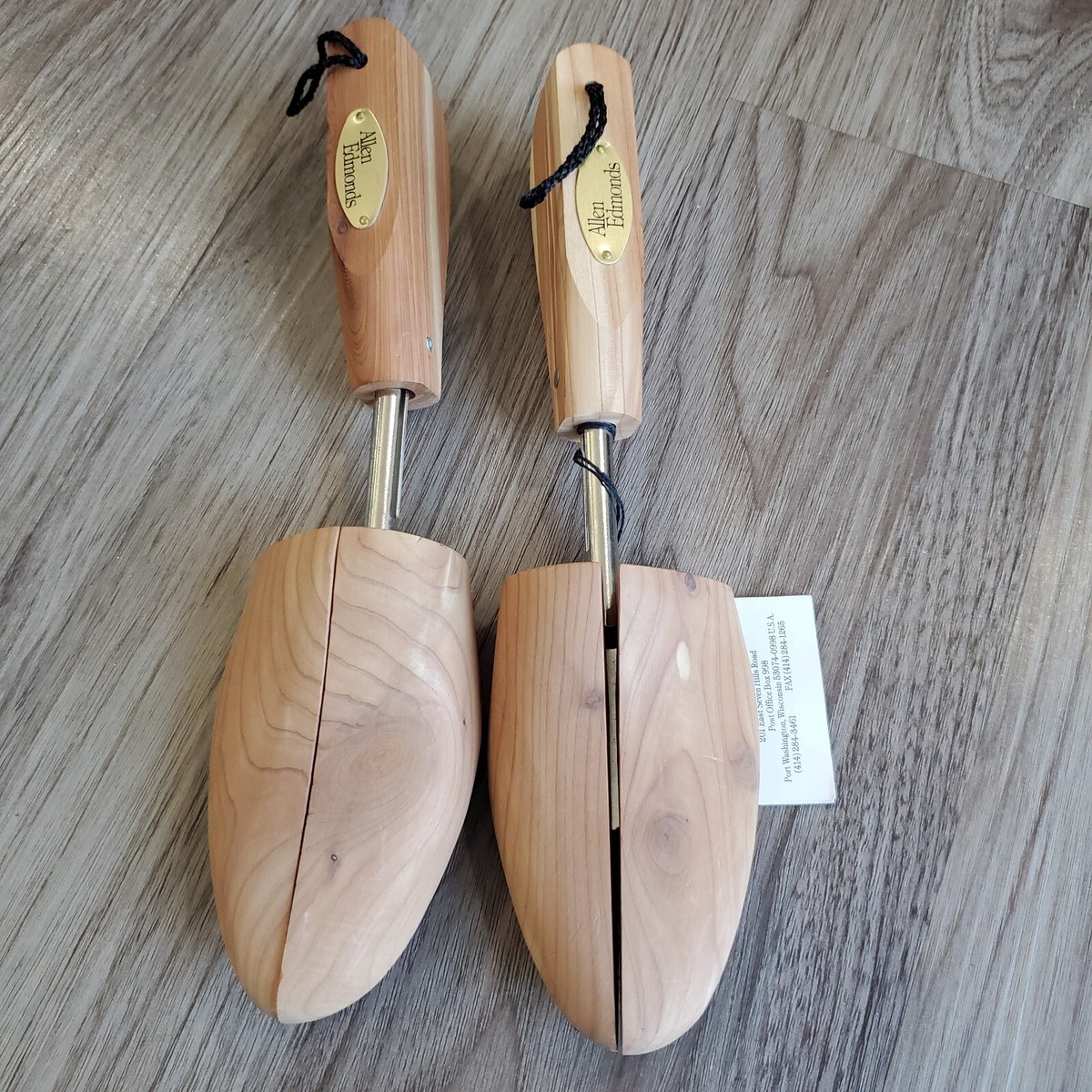 §s§ Allen Edmonds Wooden Shoe Tree Full Toe Spring Adjustable Size M