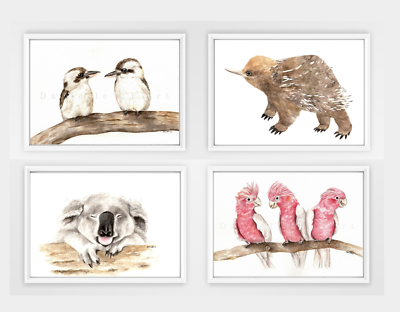australian animal nursery prints