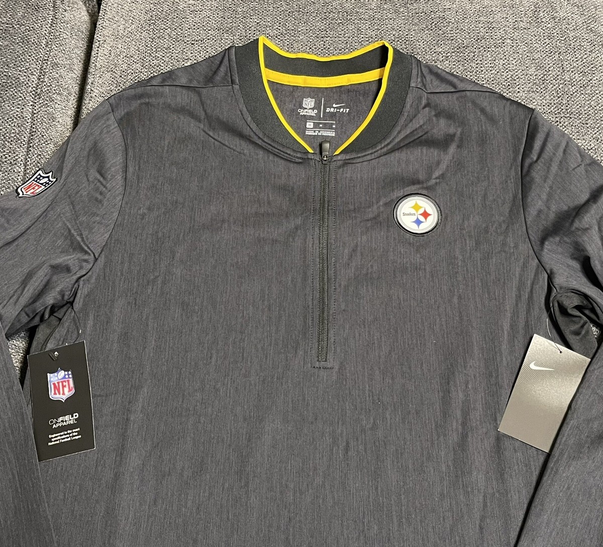 Pittsburgh Steelers Nike Sideline Coaches 1/2 Zip Pullover Jacket