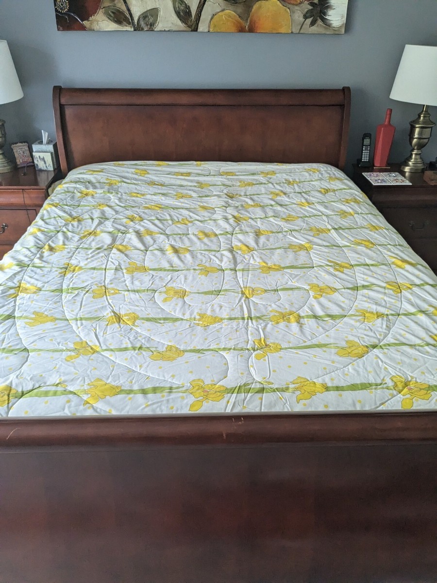 Christian Dior 7-Piece Queen Comforter Set, Yellow Sonnet Irises