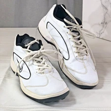 Nike Air Golf Cleats Golf shoes LN2 Classic Mens size 9 White Black Lace up