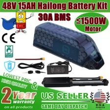 48V 15Ah Hailong Ebike Battery 200W-1500W Electric Bike Motor Lithium Battery US