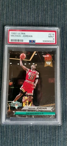 1992 Fleer Ultra #216 Michael Jordan Jam Sessions Chicago Bulls PSA 9 MINT (HOF)