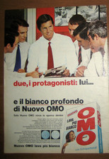 PUBBLICITA OMO DETERSIVO vintage anni 60 advertising werbung