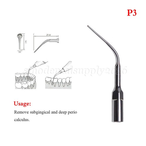 9 Types Dental Ultrasuoni Scaler punte Scaling Perio Tips fit EMS Woodpecker G-P - Afbeelding 25 van 29
