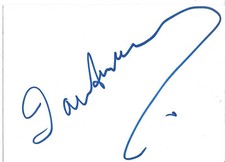 Ian Anderson "Jethro Tull" autograph signed 10x15 cm index card