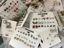 GIRLS FASHION STUD EARRING LOT OF 21 RANDOM PAIRS TARGET BRAND SILVER GOLD TONE