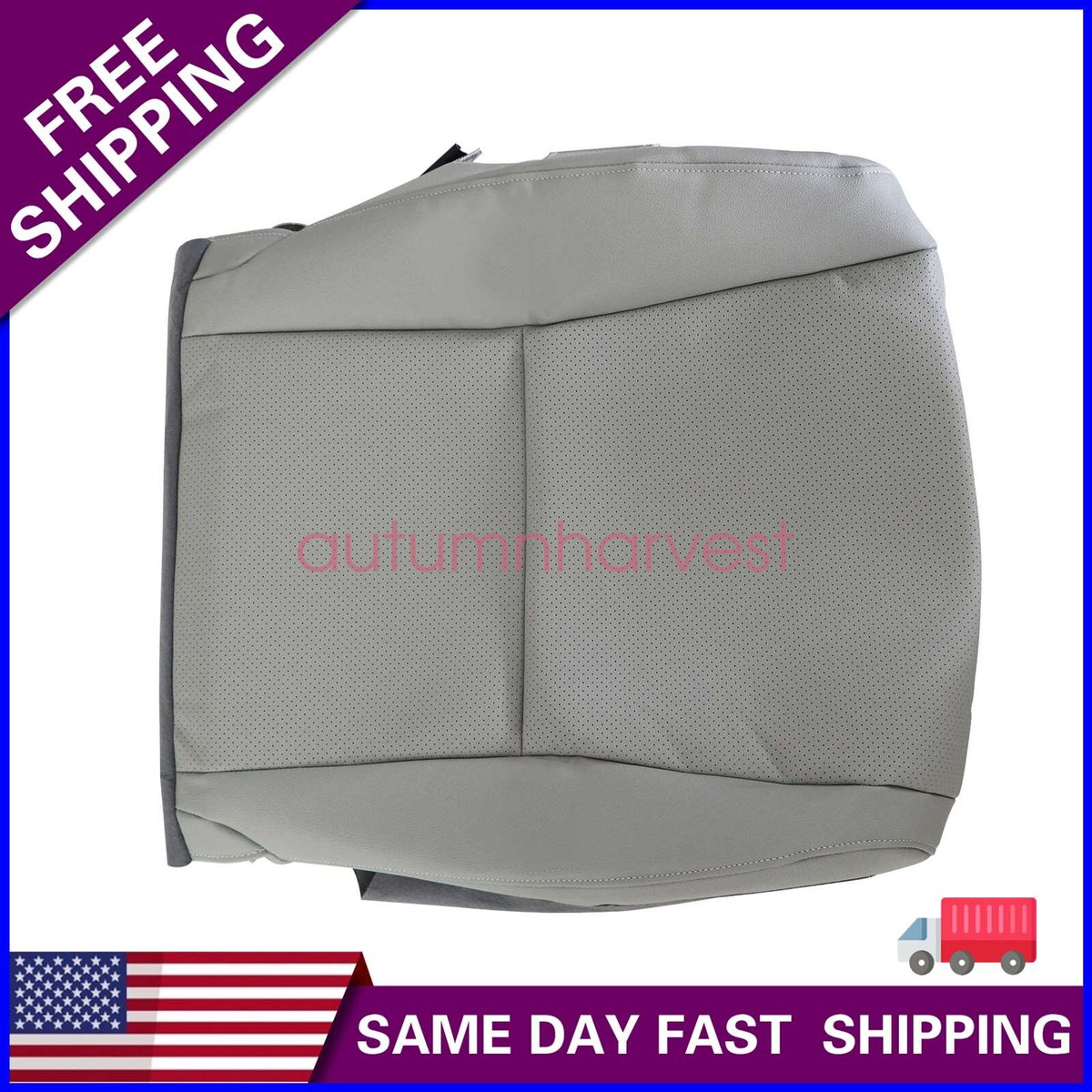 2004 - 2009 Lexus RX 330/350/400H - Front Row Driver Side Bottom Seat Cover In Light Gray - OEM Material - All Leather - Foto 4