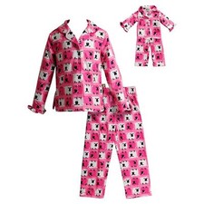 Girl 5-12 and 18" Doll Matching Sheep Winter Pajamas Outfit fit American Girl