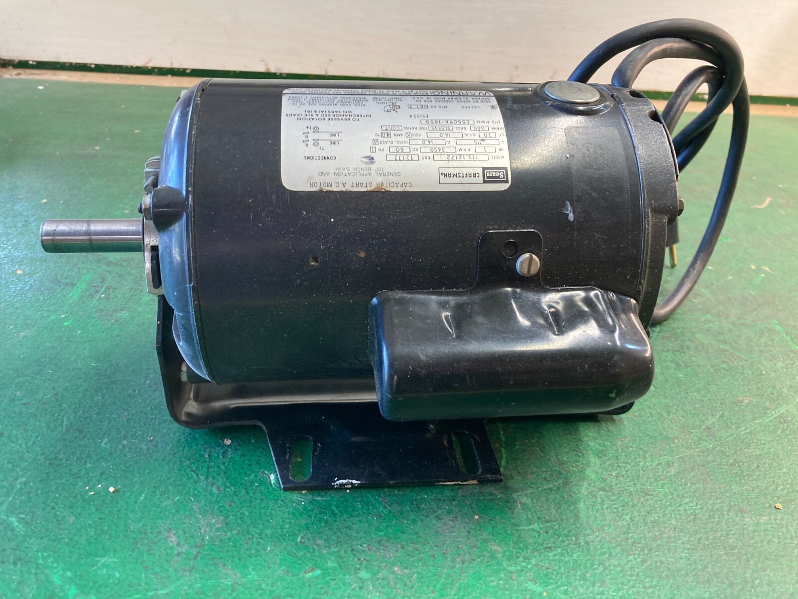 Craftsman 10" Table Saw 1 HP motor model 113.12172 Reversible Rotation