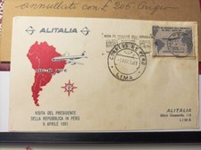 francobolli italiani rari - Gronchi Rosa busta primo giorno certificato Raybaudi