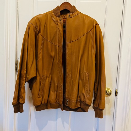 Bomber vintage anni 80 90 ETIENNE AIGNER donna L pelle marrone cognac 12 - Foto 4 di 24