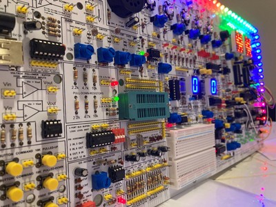 Elektroniklabor für Hobby, Vorbau und Ausbildung. LedLabs Bausatz zur Selbstmontage