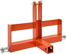 3 Pt 2" Receiver Hitch Drawbar W/Suitcase Weight Brackets for Tractor CAT 1 US