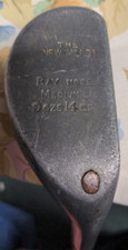 Vintage New Mills Hickory Shaft Golf Club Putter Ray Model Medium Lie 9oz 14 dps