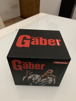 '' GIORGIO GABER '' IL TEATRO CANZONE '' BOX CON 11 CD (DOPPI )+ 2 BOOK ''