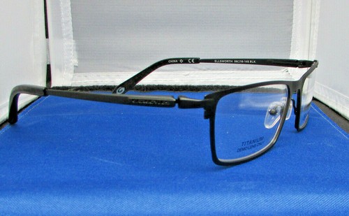 Genuine Gargoyles Mens Ellsworth Black Eyeglasses (56-16-145) with Hard Case New - Picture 5 of 9