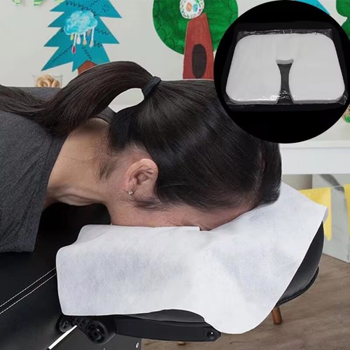 100Pcs Disposable Non-Woven Headrest Pillow Paper Beauty Salon Bed Cover - Zdjęcie 9 z 12