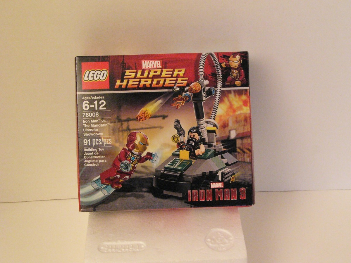 LEGO 76008 Iron Man vs The Mandrain: Ultimate Showdown, New and