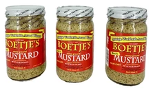 Boetje's Award Winning Stone Ground Dutch German Style Mustard 3 Pack 8.5 Ounces