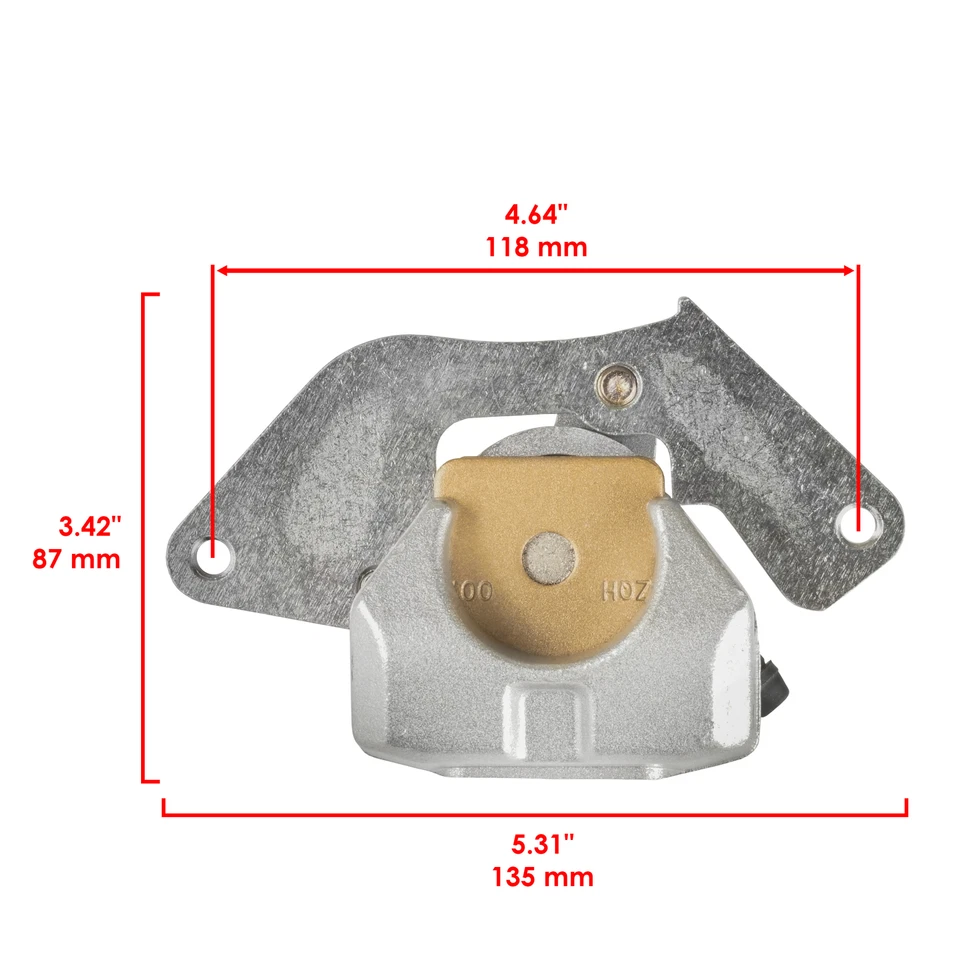 Front Left Right Brake Caliper W/ Pad For Honda TRX420FM Rancher 420 4X4 2007-21 - Image 3 of 4