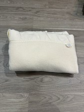 Vintage Beacon Baby Blanket Cream Satin Nylon Trim 34 x 48 USA READ