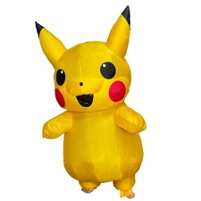 Inflatable Costume Pikachu Jumpsuit Kids 100-135cm Funny Halloween Cosplay Party