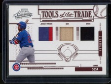 2005 Playoff Absolute Sammy Sosa Tools of the Trade Triple Red /50 #TT-181