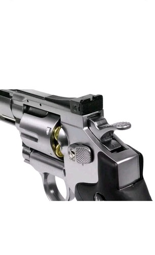 Dan Wesson 2.5 CO2 Pellet Revolver Silver - 0.177 cal Realistic Revolver 6rd Sw - Picture 4 of 6