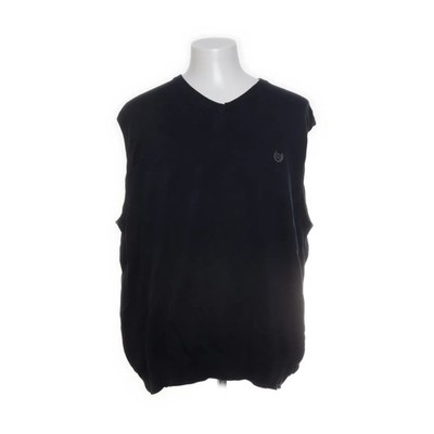 Chaps, Pullunder, Größe: XXL, Blau, Baumwolle, Einfarbig, Feinstrick #Gr6