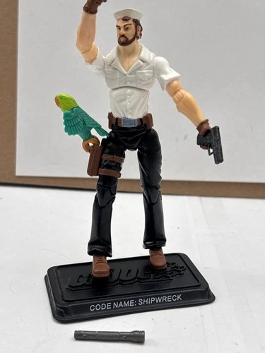 G.I. Joe Shipwreck & Polly. Navy white shirt. 25th Anniversary. Great Shape.