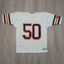 Vintage Champion Chicago Bears Jersey #50 GSH White Mens Large Made in USA
