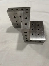 Compound ANGLE PLATE 6x4x4"x1' Precision Ground w. tapped holes 