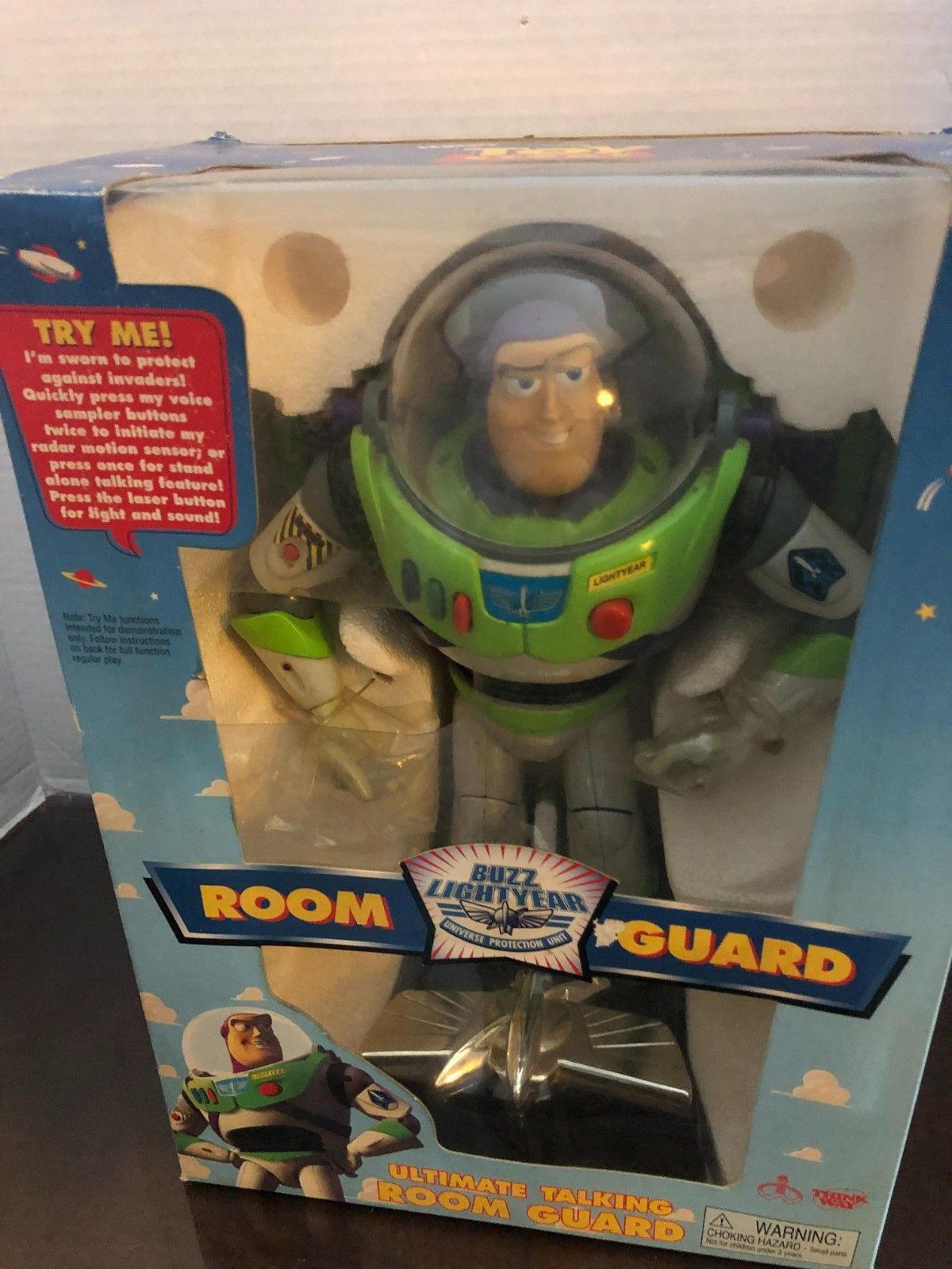 1998 Thinkway Disney Toy Story 12” Buzz Lightyear Talking Room Guard