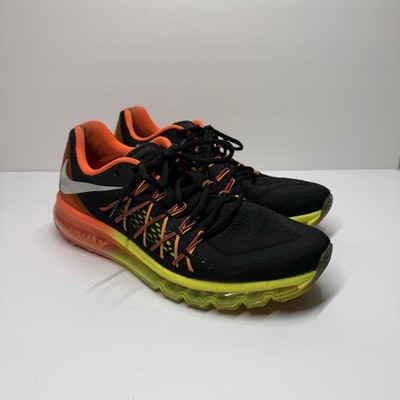Nike Air Max 2015 Black Crimson Volt Size 12.5 Used 698902-004